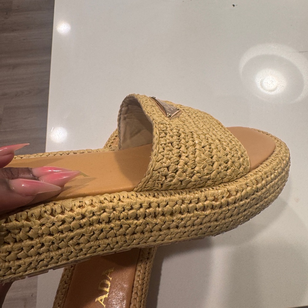 Prada sandals.   Like new.